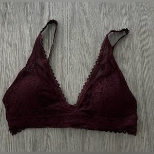 Adrienne Vittadini Burgundy Lace Bralette